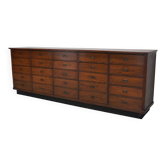 Large Art Deco Dutch Oak Apothecary / Filing Cabinet or Sideboard, 1930s