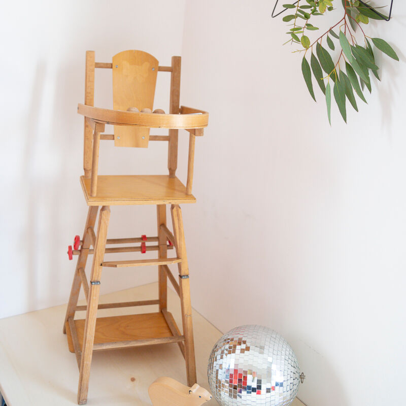 Vintage doll high chair