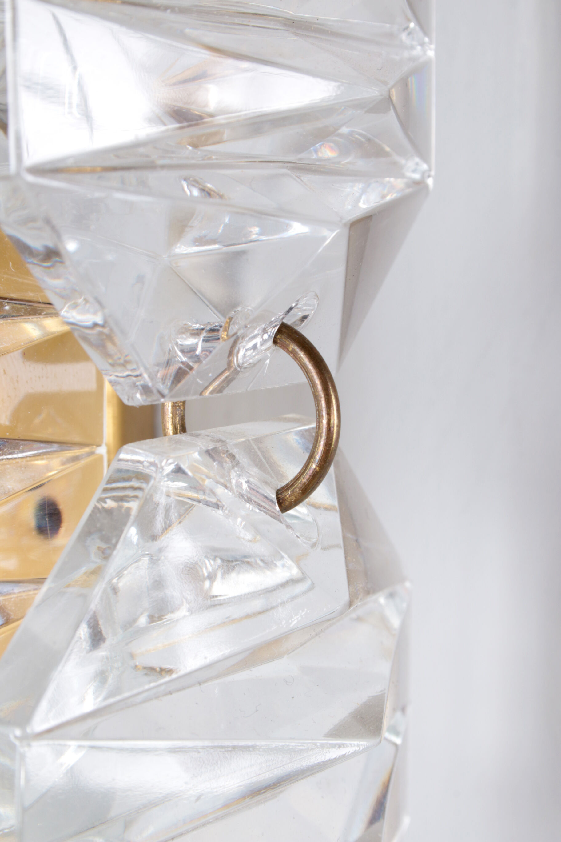 Crystal Wall Lamps set of 3 by J.T. Kalmar, 1960s