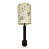 Brutalist folk art lamp 73 cm, turned wood