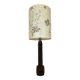 Brutalist folk art lamp 73 cm, turned wood