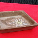 Vide pohe en grès Vallauris motif fleuris