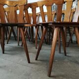 Lot of 14 vintage bistro chairs