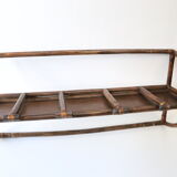Rattan wall coat holder