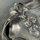 WMF "Woman with Irises" No. 290 Art Nouveau openwork tray, silver-plated metal, ca 1906