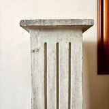 Gray concrete column