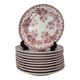 10 Sarreguemines earthenware plates