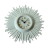 Design white porcelain wall clock "Sunburst", made by Hutschenreuther, vintage from the 1960s
