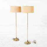 Paire de lampadaires 'G-024' produits par Bergboms, Suède, années 1960.