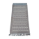 Hand-made grey and white wool rug 138x72cm