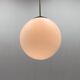 Large milk glass pendant light by kamenicky senov