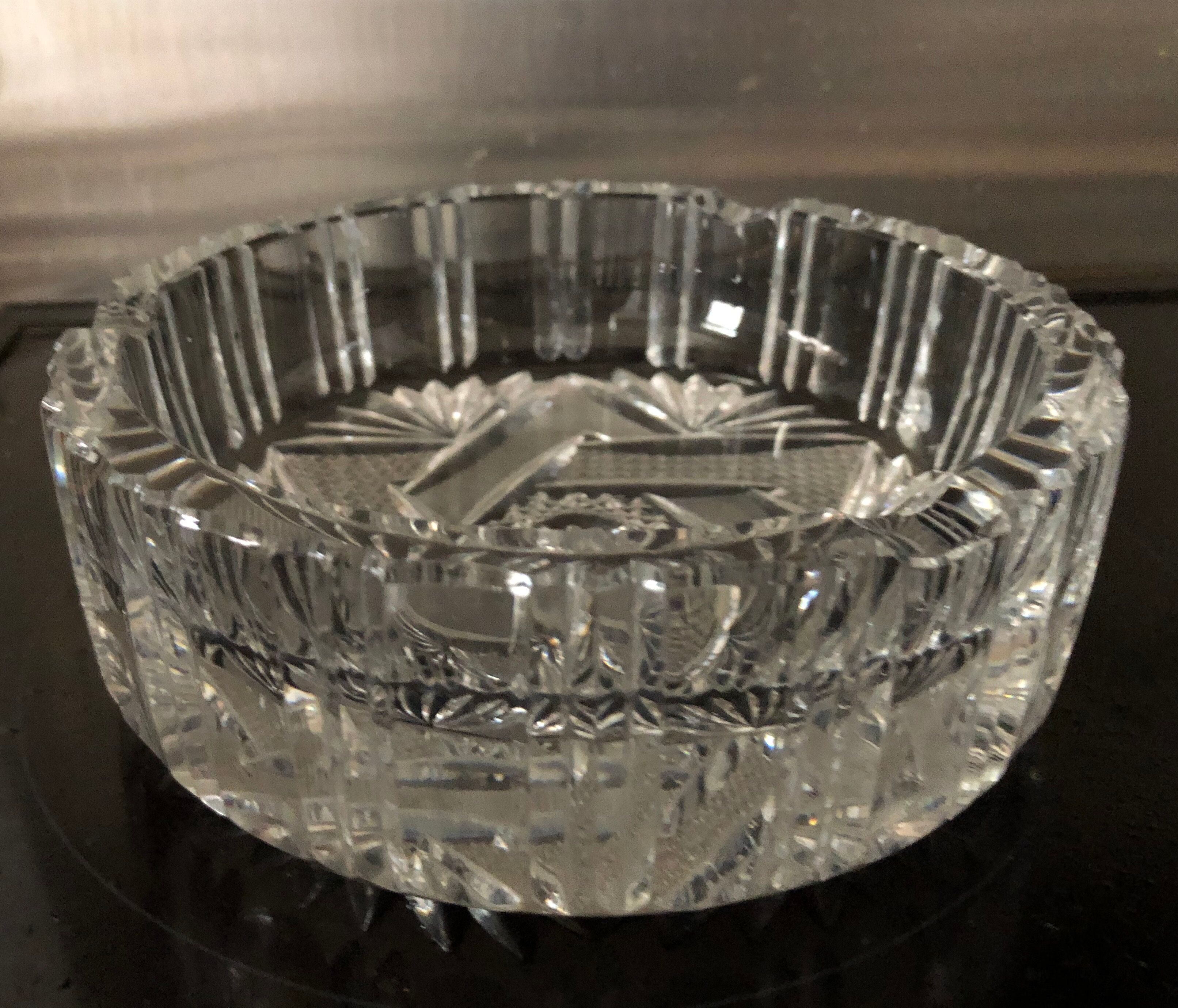 Crystal ashtray