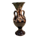 Vintage Vallauris Brown and Blue Ceramic Vase