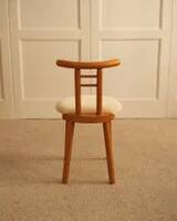 Italian chairs in wood and velvet