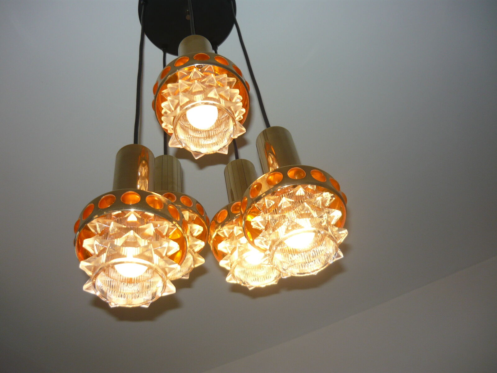 Suspension Raak 5 feux années 70