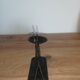 Vintage iron gazelle candle holder for tea light candle