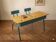 Restored vintage school desk