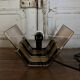 Lampe italienne Romeo Rega en laiton et laque XXe