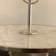 Cheese platter or cutlery in marble and silver metal
