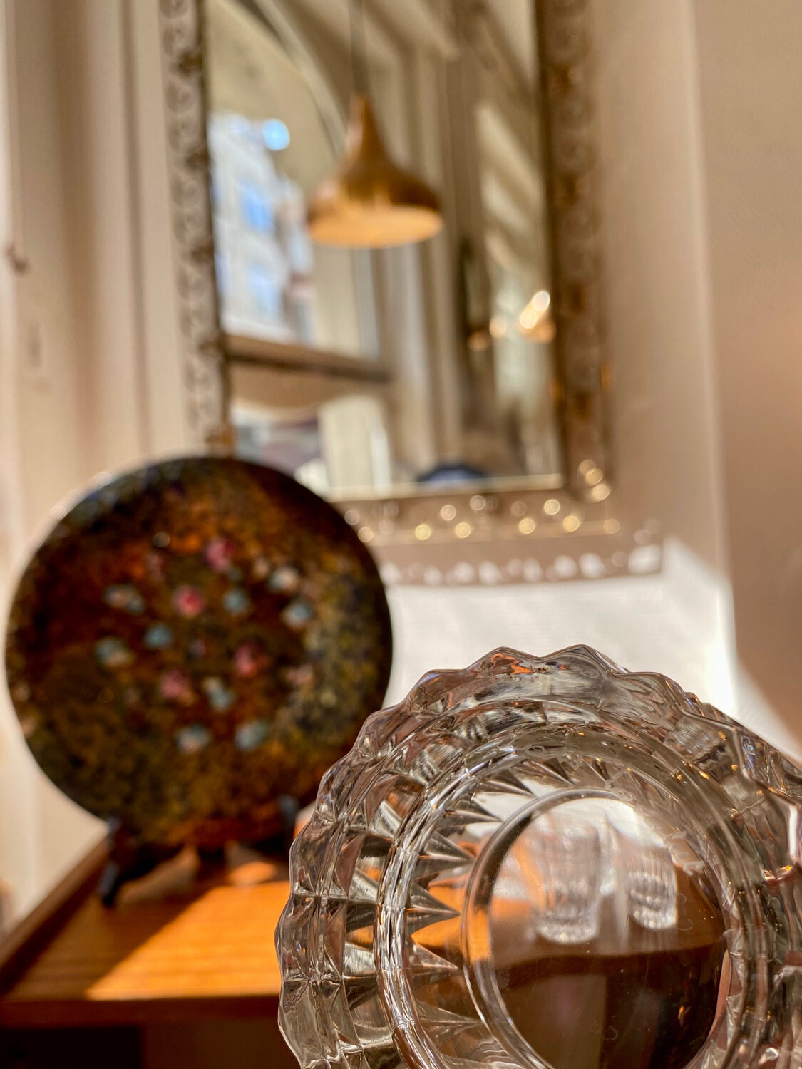 Set of 5 Val Saint Lambert whiskey glasses