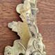 2 ornaments and an antique bronze pediment