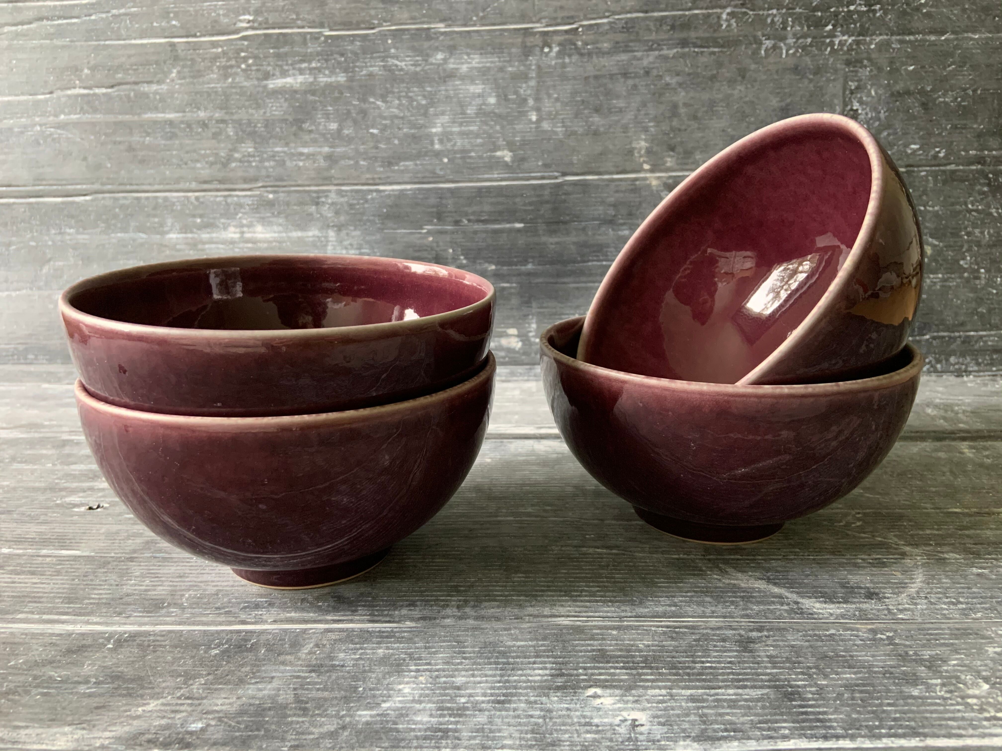 Jars Tourron Aubergine Bowls