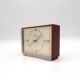 Mid century minimalist teak desk clock by junghans ato mat danish modern