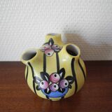 Ancien vase bouquetière porcelaine Gabriel Fourmaintraux Desvres