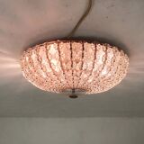 Mid-century ceiling light with glass flowers, France, 1960's