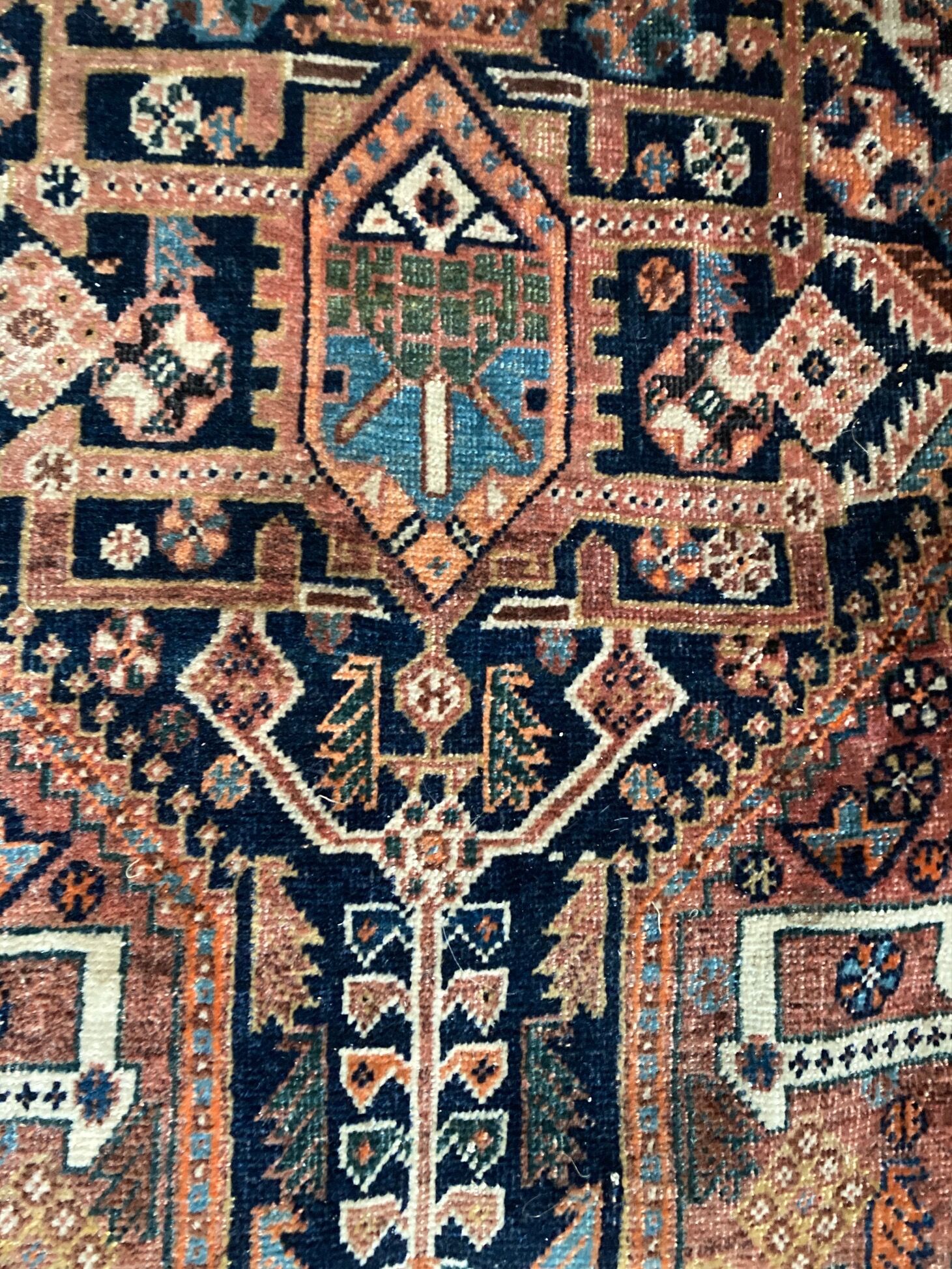 Large old Iraqi oriental carpet