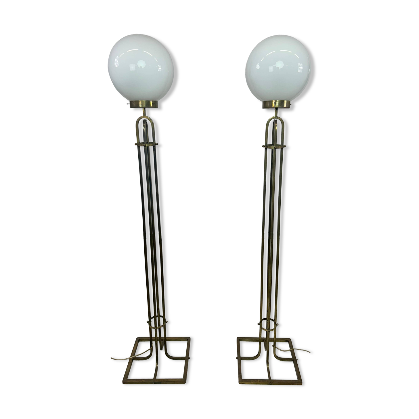 Pair of Art Nouveau floor lamps by Adolf Loos