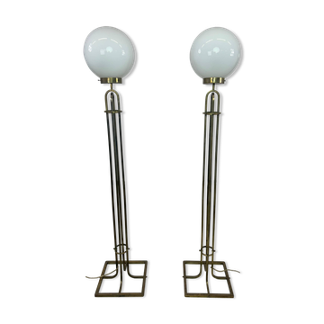 Pair of Art Nouveau floor lamps by Adolf Loos