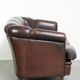 Set of a sheepskin sofa together with its matching club armchair
