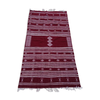 Tapis Bordeaux en laine 250x134cm