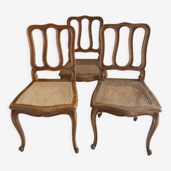 Trio de chaises louis xv