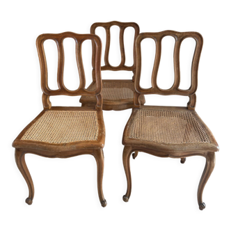 Trio de chaises louis xv