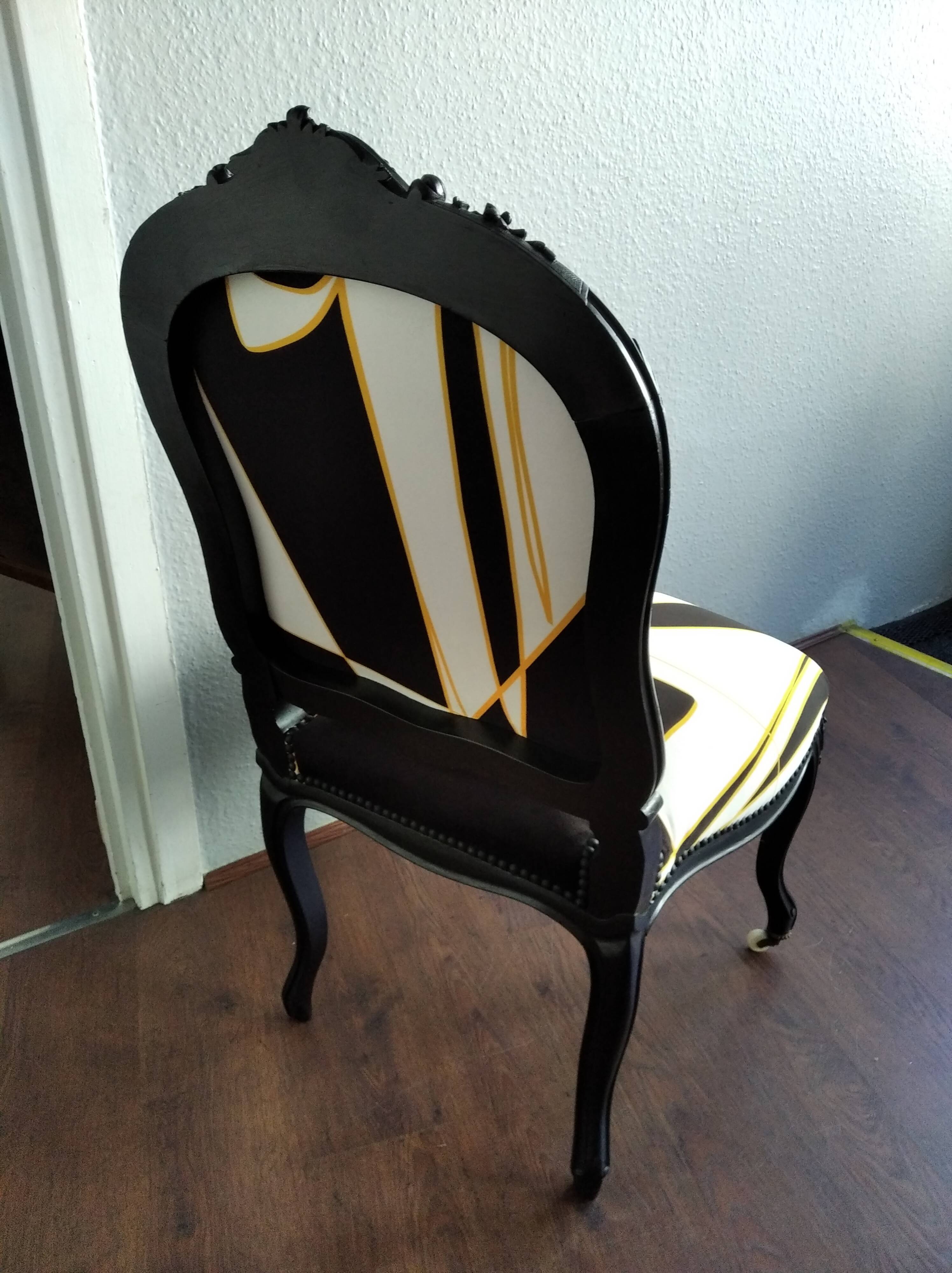 real Napoleon III chair redone to new