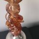 Vintage amber candlestick