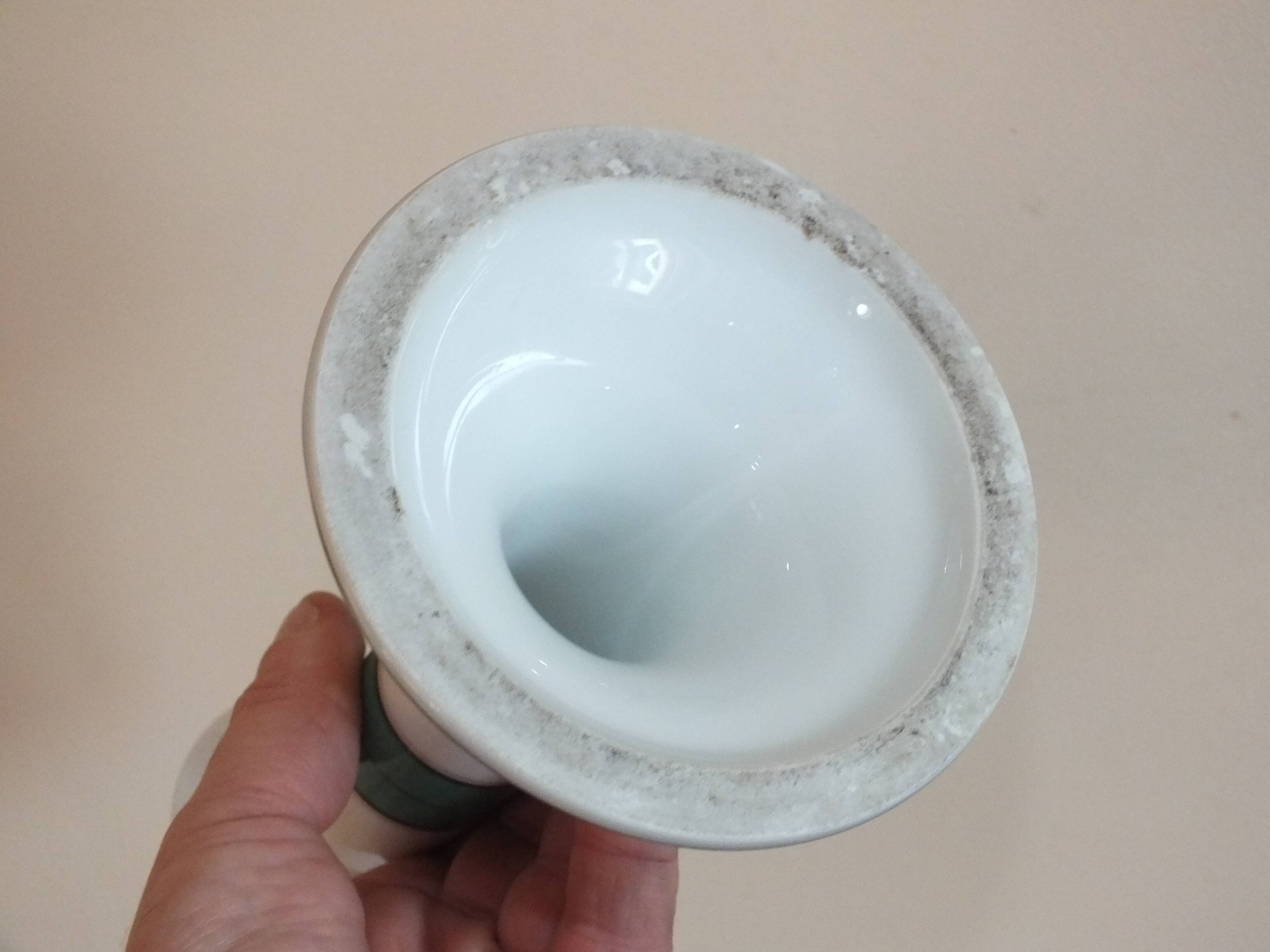 Antique Louis Philippe style candlestick in Paris porcelain