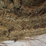 Doum pendant lamp in natural esparto