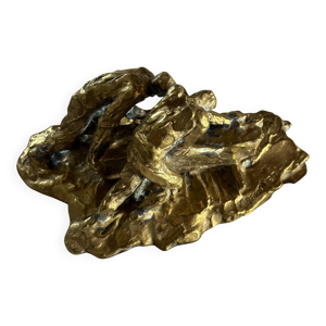 Sculpture brutaliste - bronze