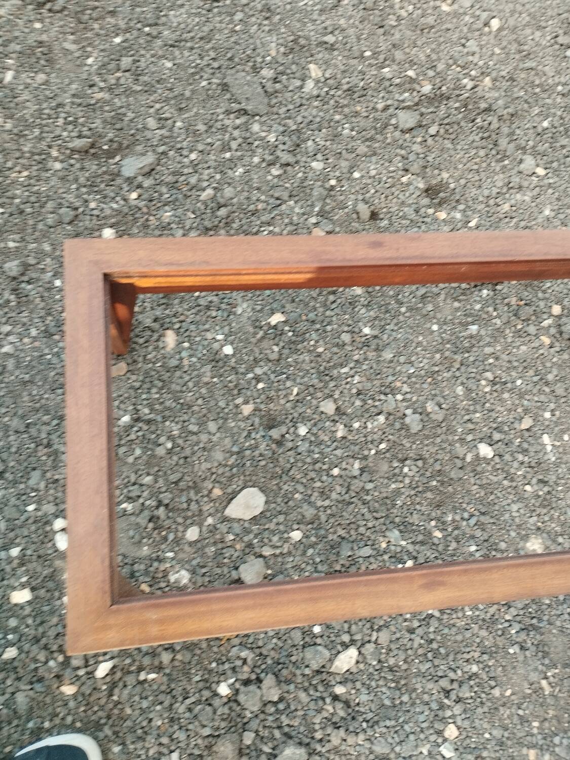 Vintage Scandinavian-style wooden coffee table.