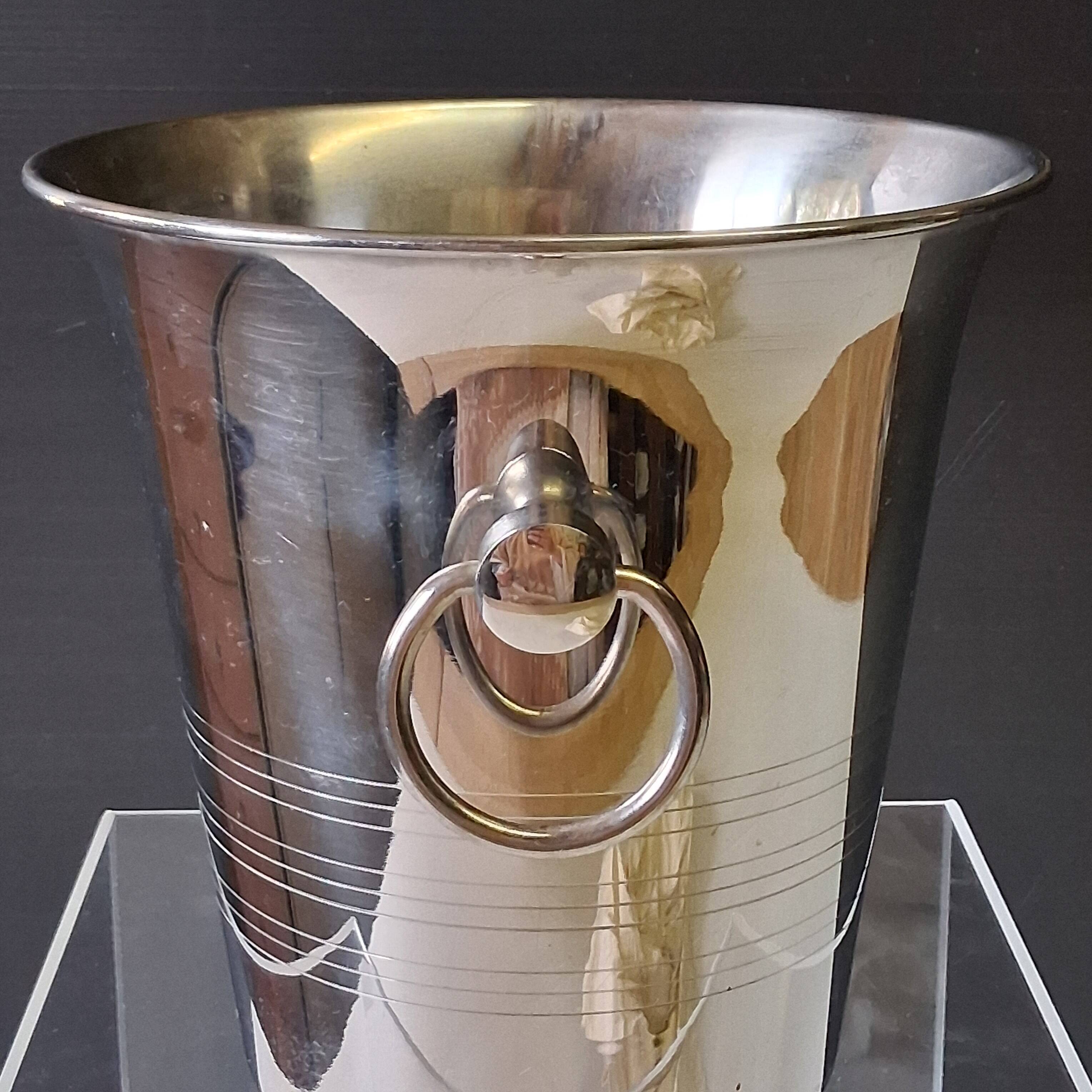 18/8 stainless steel champagne bucket from Guy Degrenne.