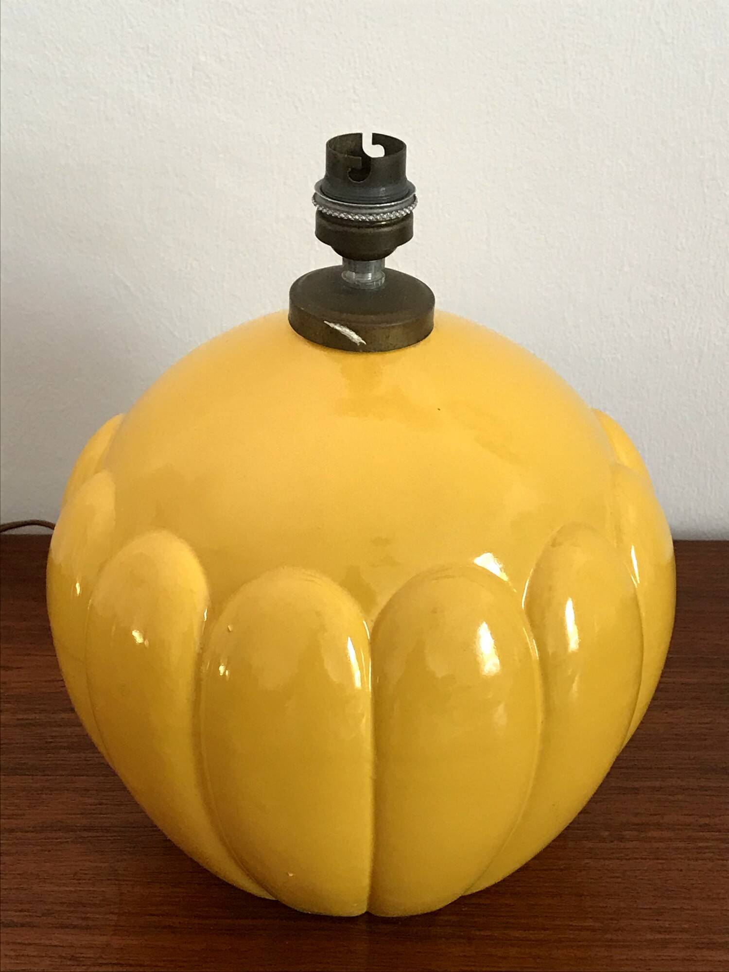 Vintage ceramic lamp by St Clément
