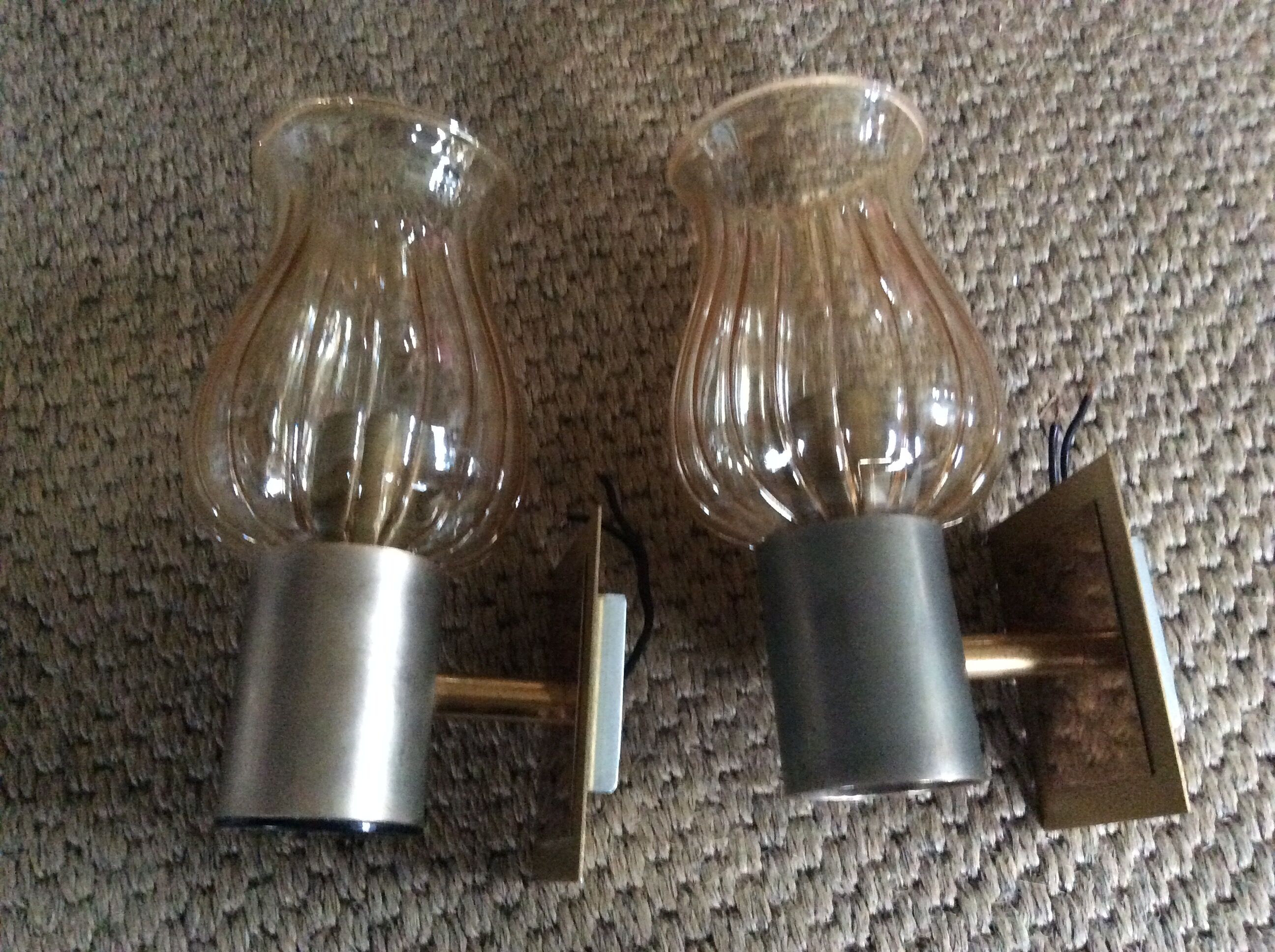 Pair of vintage wall lamps
