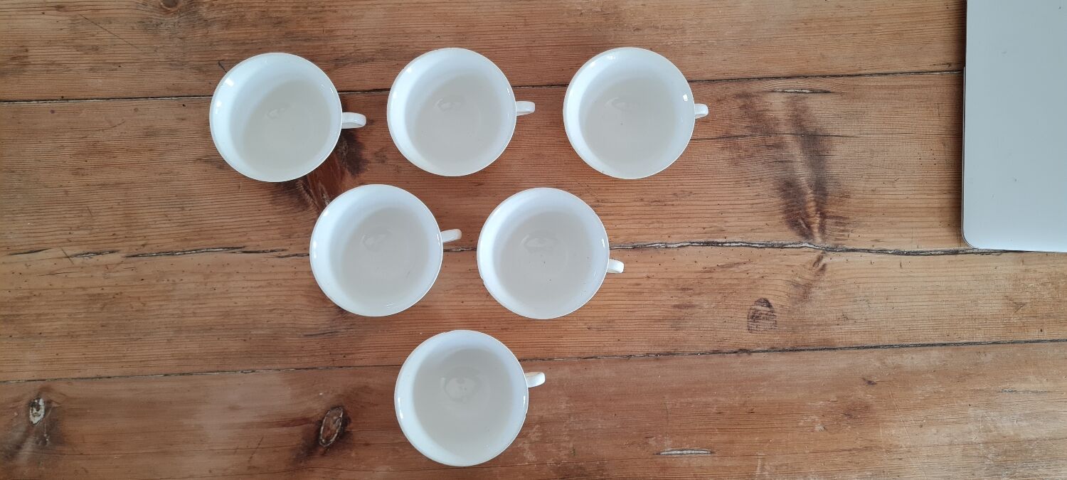 Set of 6 Digoin confetti coffee cups