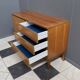 wood sideboard 3 drawers 1 door 1970s