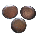 Series of 3 copper trays