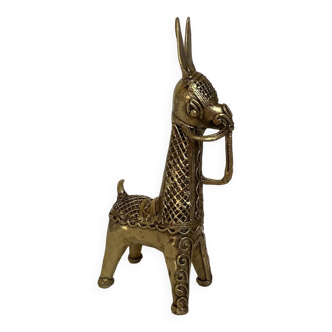 Zoomorphic brass ring ring