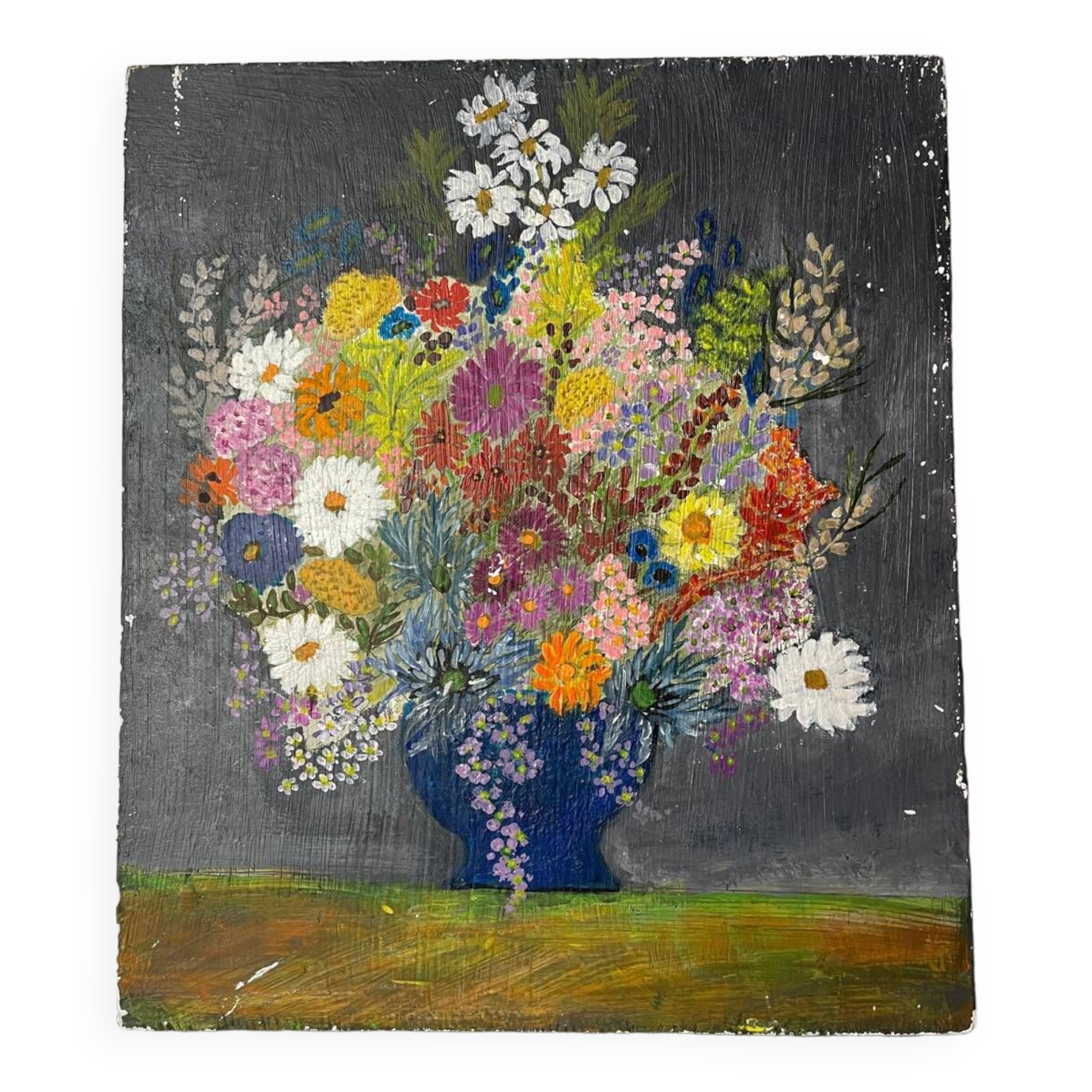 Old painting “Bouquet of Flowers”
